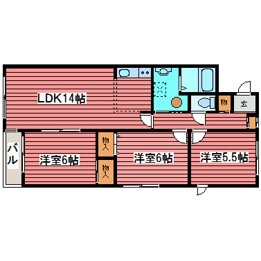 パークアヴェニュー広和№１０ 間取り