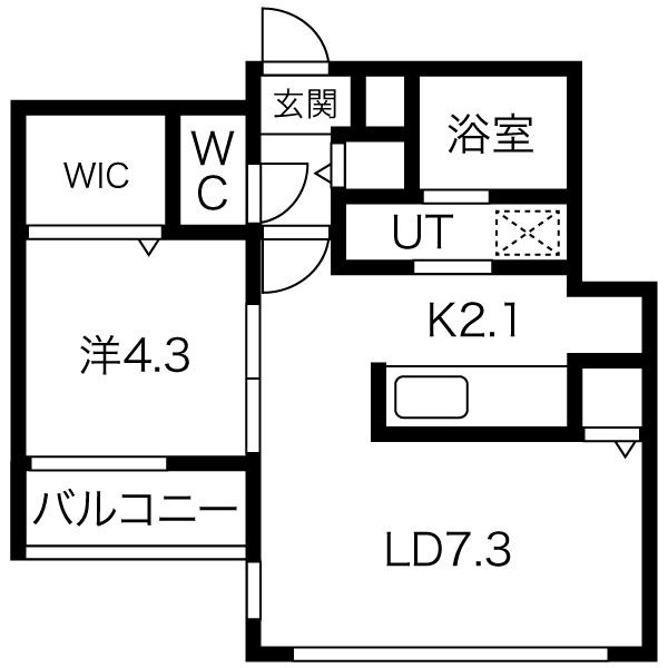 Lunon Sapporo Sta. 間取り
