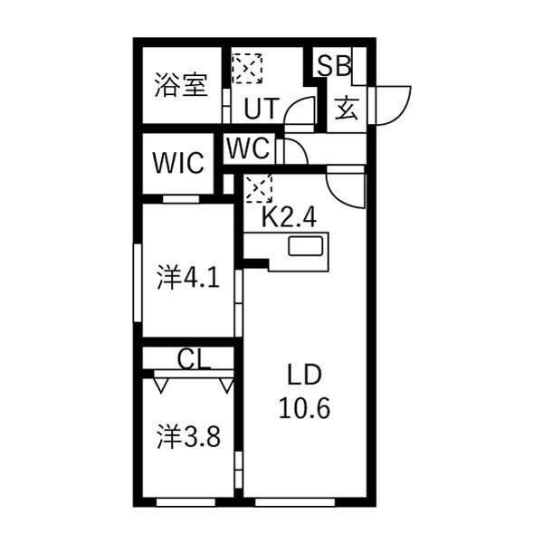 北海道札幌市豊平区月寒東三条７丁目 間取り
