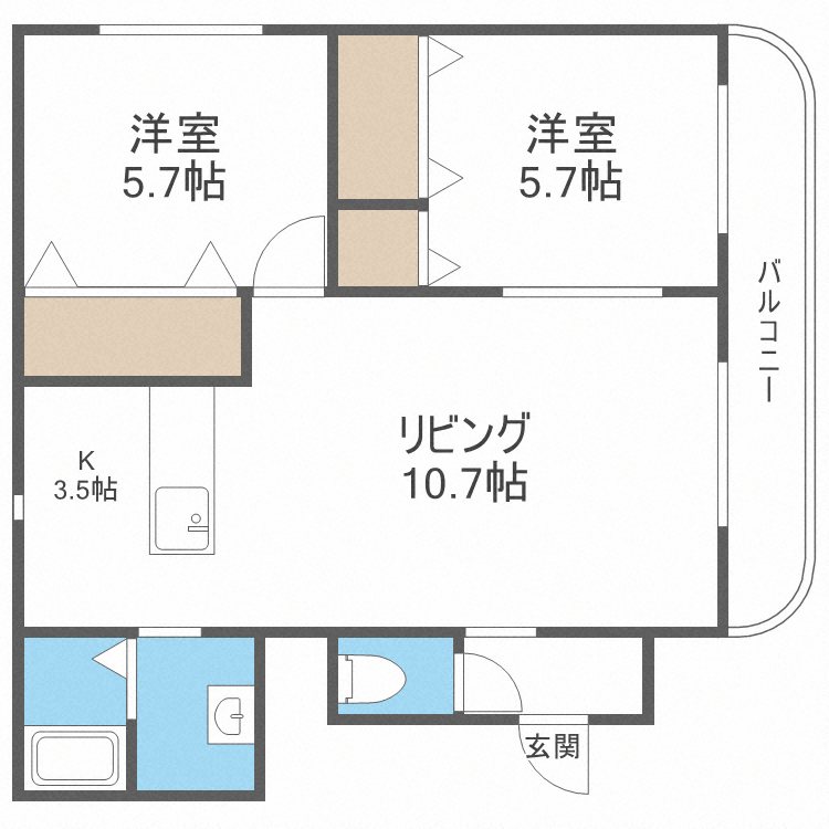 テルスター北25条 間取り