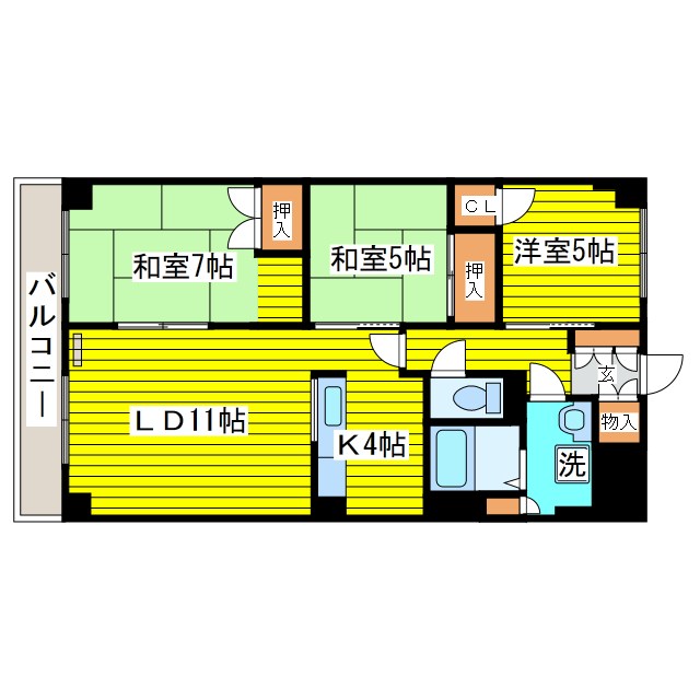 オークコート141 間取り