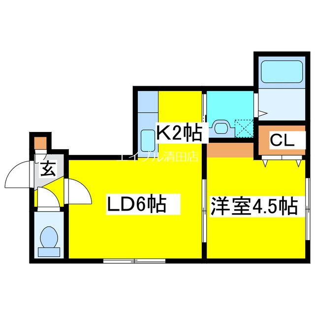 デジール北野 間取り