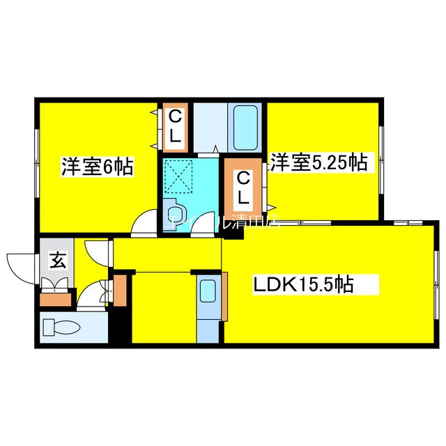 メゾン新富 間取り