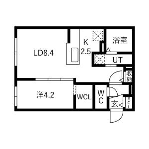 仮）北8東8MS 間取り