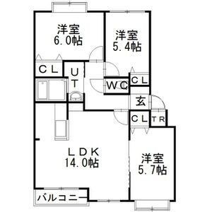 クリスタルリバー参番館 間取り