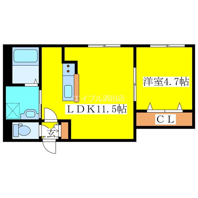 TONY TOWER KITAHIROSHIMA 間取り