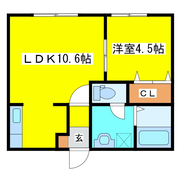 エクセレント　コンフォートB 間取り