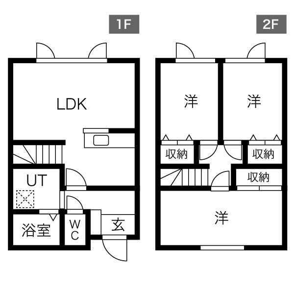 北海道札幌市手稲区新発寒五条４丁目 間取り