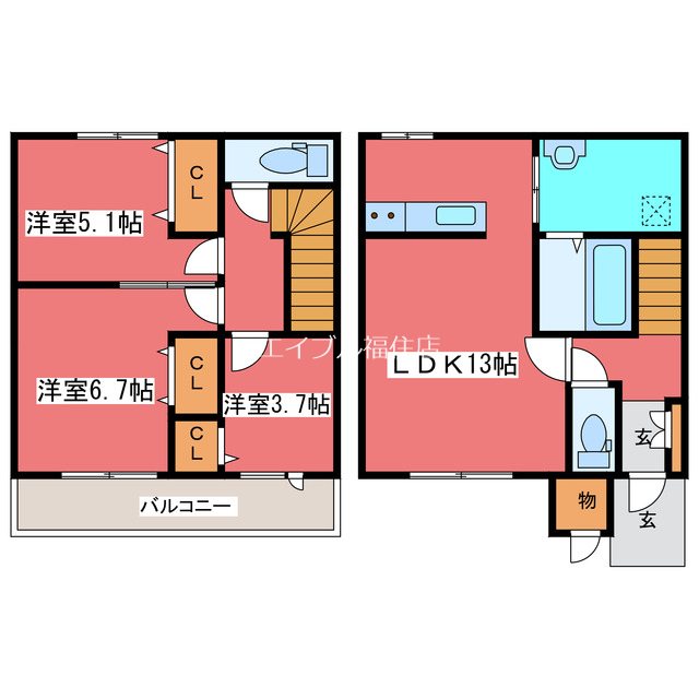 ROGA月寒東    間取り