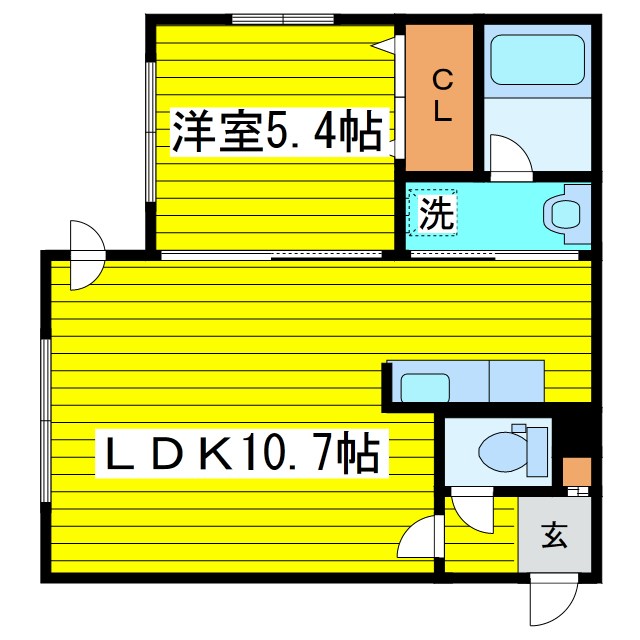 北海道札幌市東区北二十四条東１６丁目 間取り