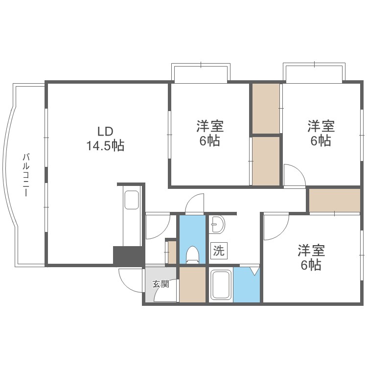 インペリアルハイツ 間取り
