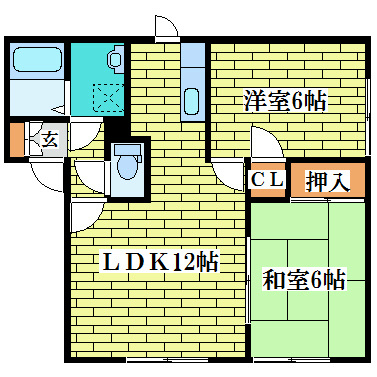 ヴェルディキタノＡ 間取り