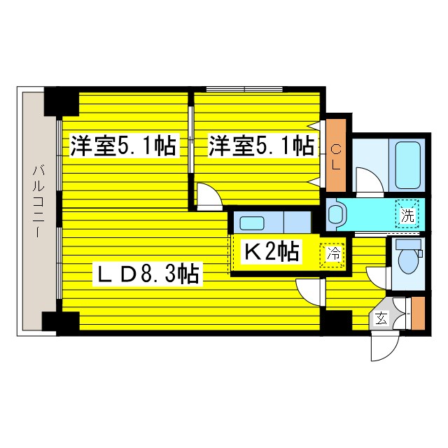 北海道札幌市東区北七条東５丁目 間取り
