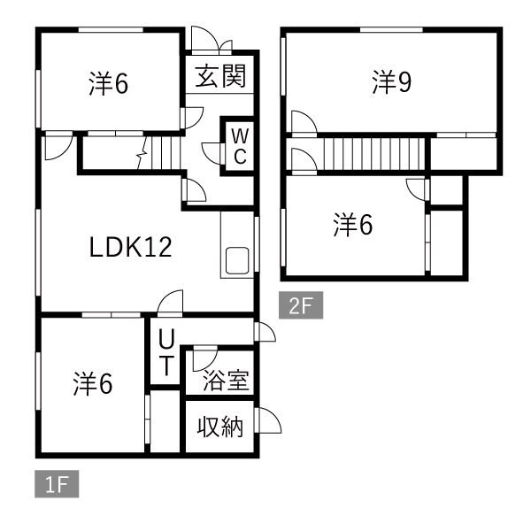 澄川２-2貸家 間取り