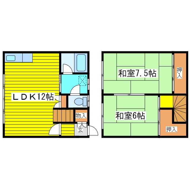 北海道札幌市東区北十二条東１０丁目 間取り