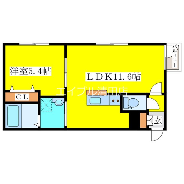 TONY TOWER KITAHIROSHIMA 間取り