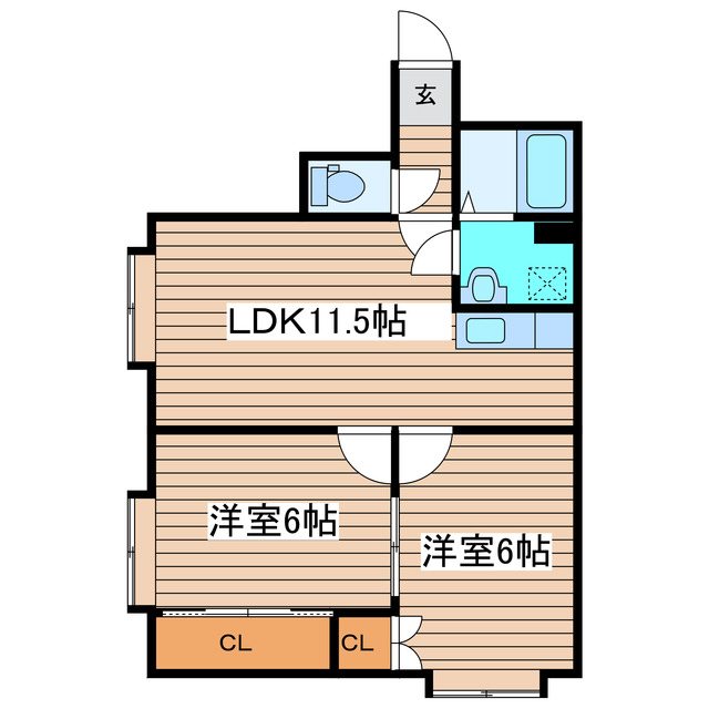 北海道札幌市東区北十八条東９丁目 間取り