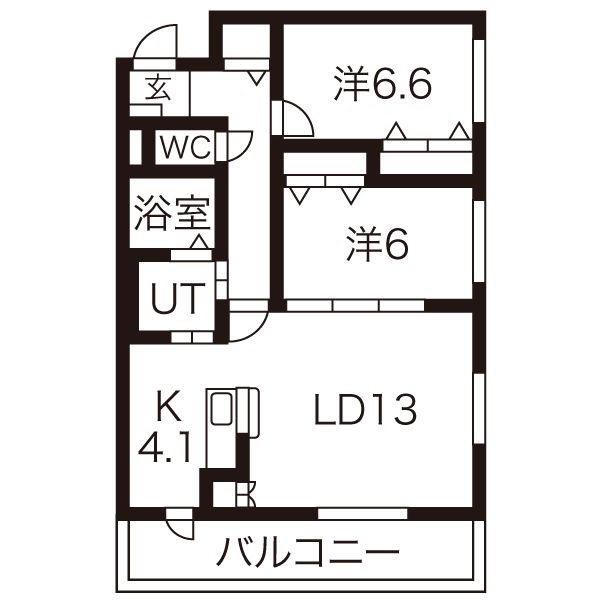 北海道札幌市手稲区富丘三条４丁目 間取り