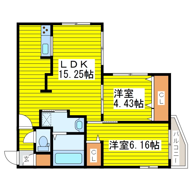 シンシア北8条 間取り