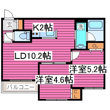 北海道札幌市東区北四十条東１７丁目 間取り