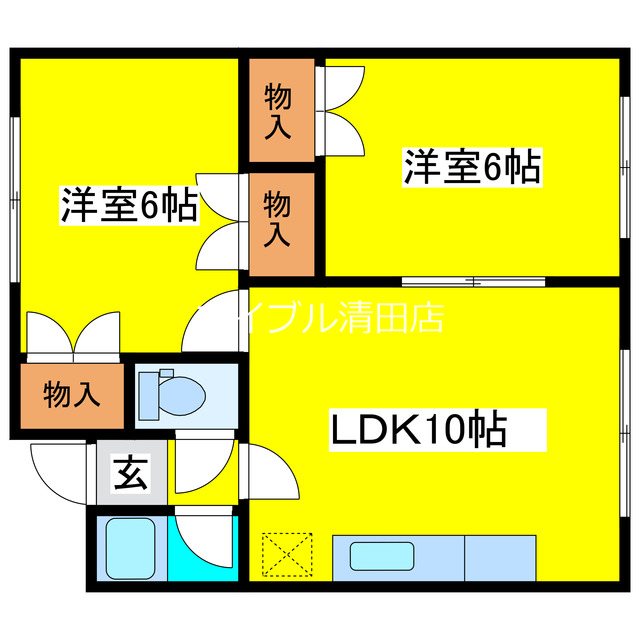 KYハイツ 間取り