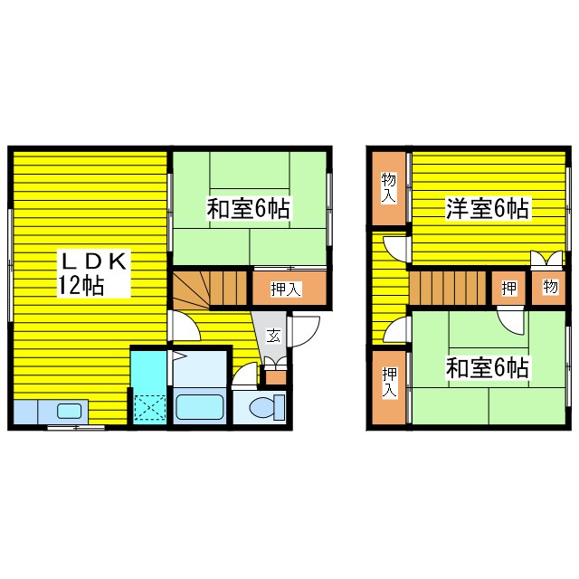 北海道札幌市東区北二十七条東１８丁目 間取り