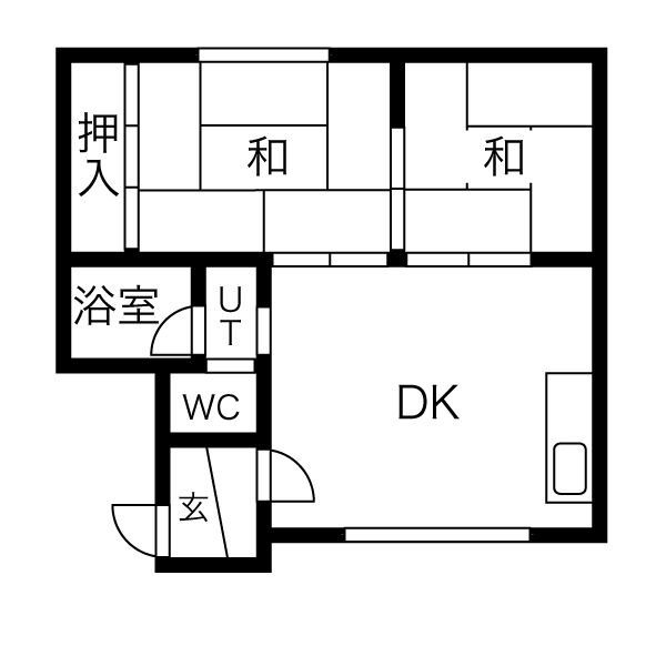 北海道札幌市東区東苗穂九条２丁目 間取り