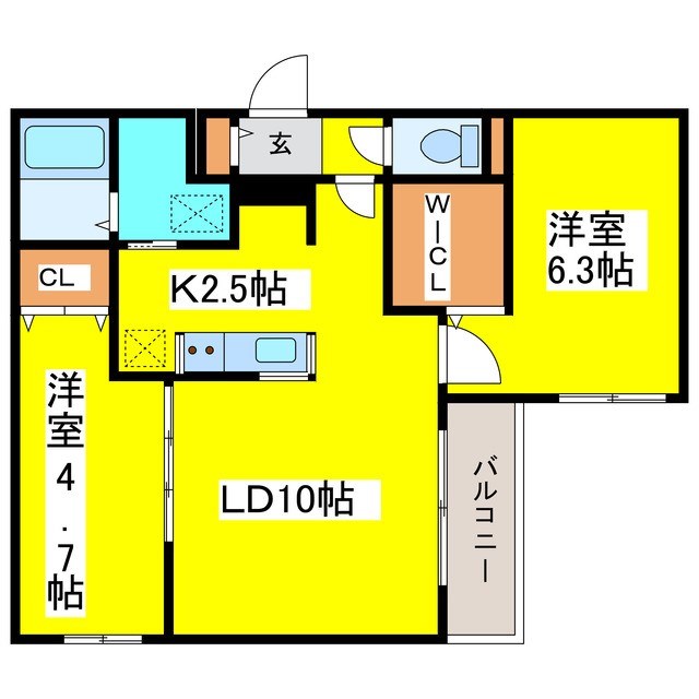 北海道札幌市東区北七条東５丁目 間取り