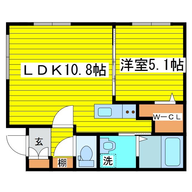 北海道札幌市東区北三十一条東８丁目 間取り