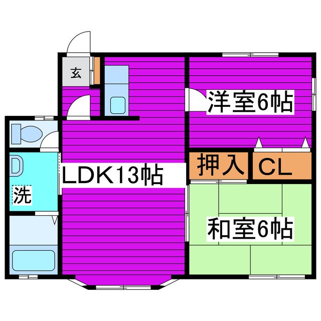 北海道札幌市東区北四十六条東１９丁目 間取り
