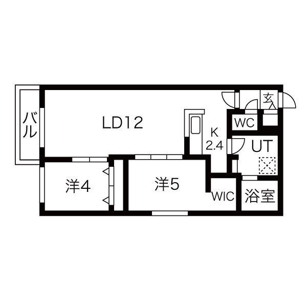 北海道札幌市東区北二十四条東４丁目 間取り