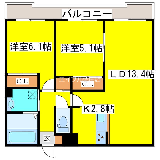 レジデンス北野ヒルズⅠ 間取り