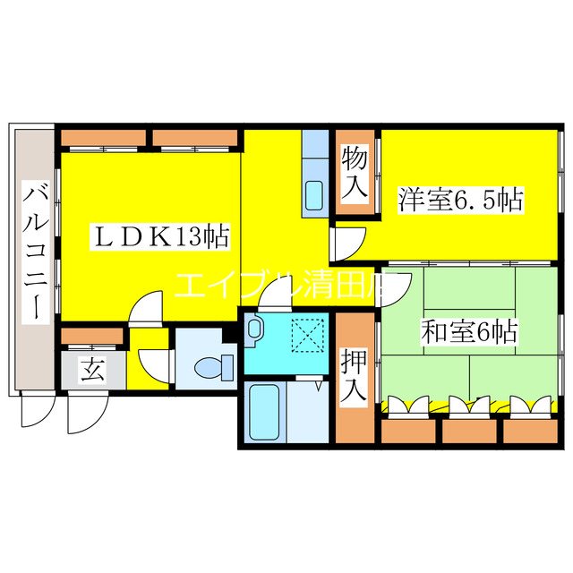 グリーンヴィラ北広島 間取り