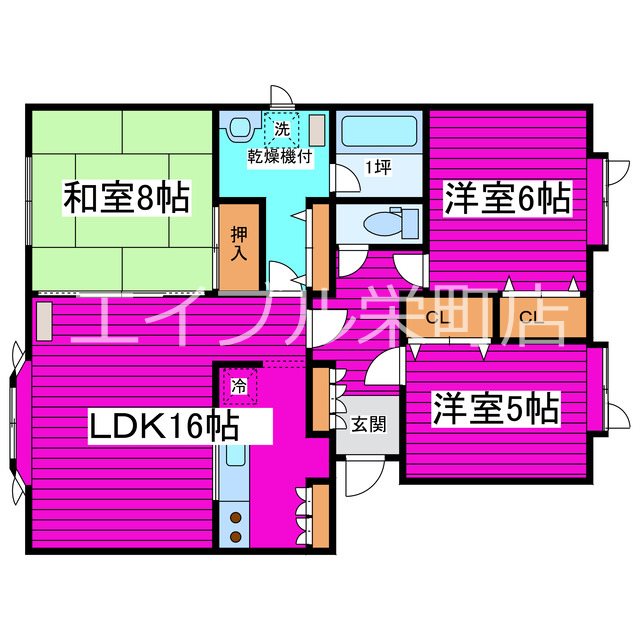 北海道札幌市東区東苗穂九条１丁目 間取り