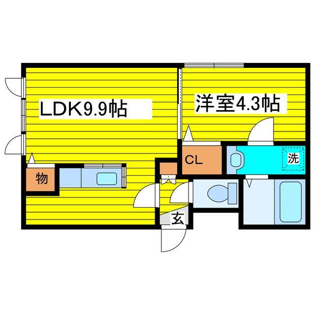 北海道札幌市東区北十五条東１６丁目 間取り