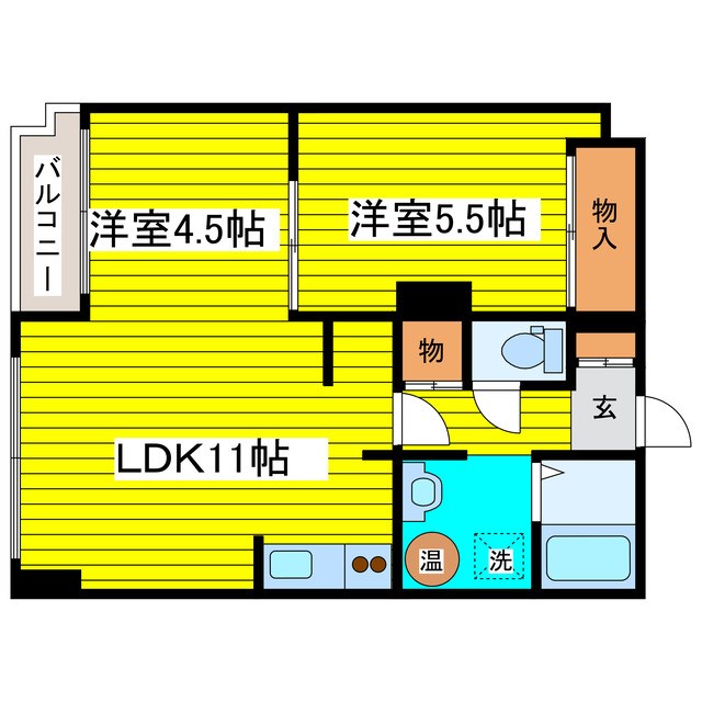 北海道札幌市東区北二十三条東６丁目 間取り