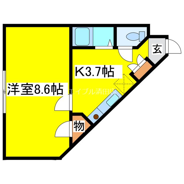 サクシーズ北野 間取り