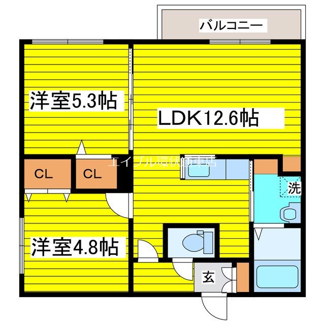 北海道札幌市東区北十一条東１２丁目 間取り