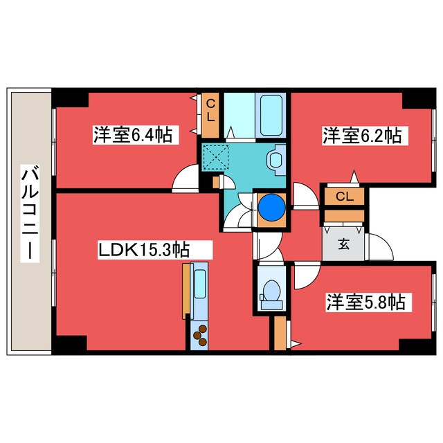 ホーリーフォート南平岸 間取り