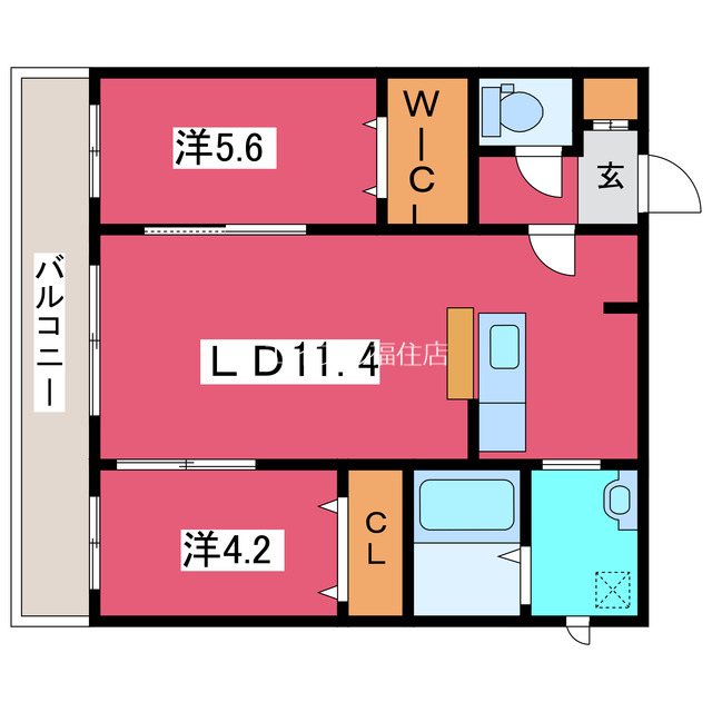 アルファスクエア福住2条 間取り
