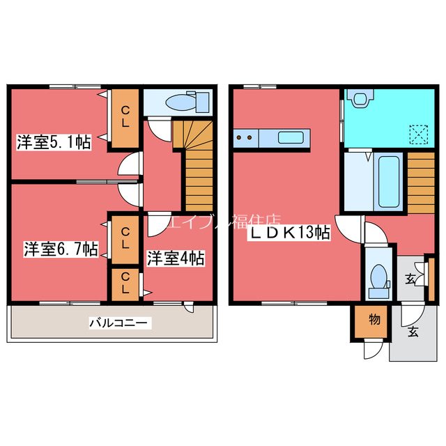 ROGA月寒東     間取り