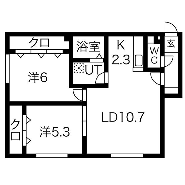 北海道札幌市東区北二十一条東２０丁目 間取り