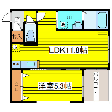 北海道札幌市東区北十五条東９丁目 間取り