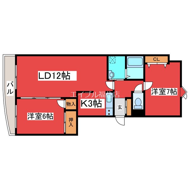 クレア西岡 間取り