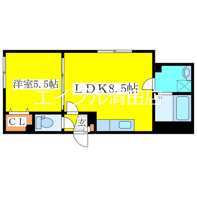 ラフール北野 間取り