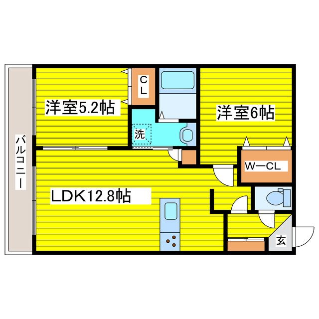 北海道札幌市東区北十条東１３丁目 間取り