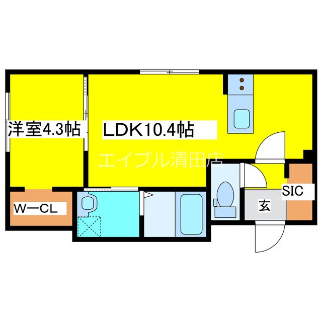 ルナ北広島 間取り