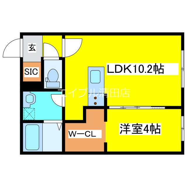 ルナ北広島 間取り