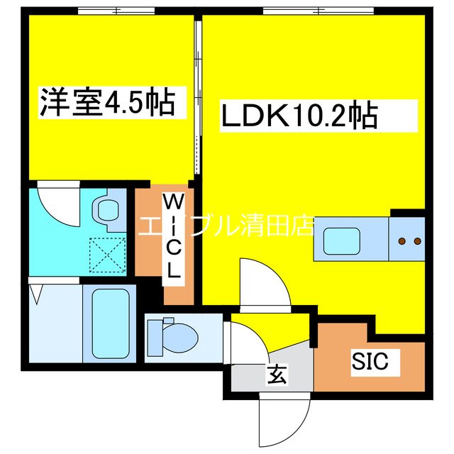 ルナ北広島 間取り