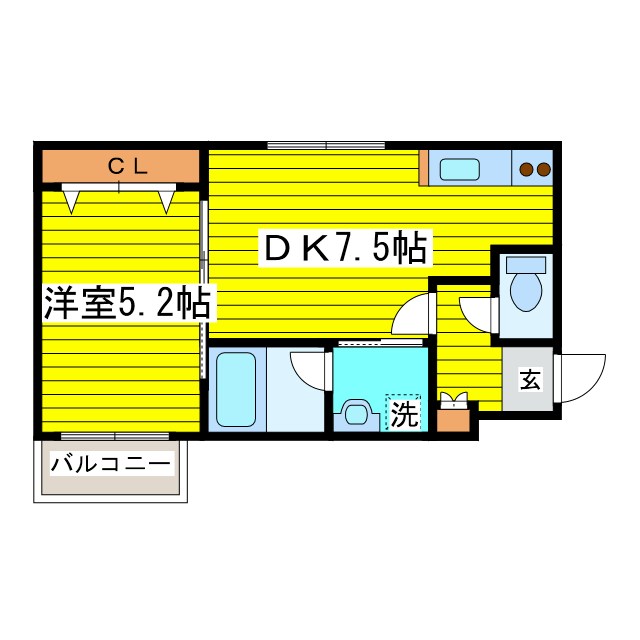 北海道札幌市東区北二十六条東１３丁目 間取り
